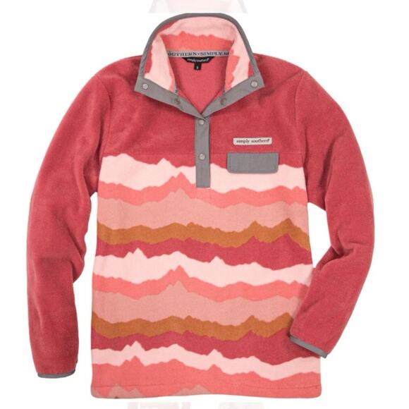 Simply Southern Jackets & Blazers - SIMPLY SOUTHERN CLASSIC MOUNTAIN FLEECE LONG SLEEVE CREW SWEATSHIRT SMALL